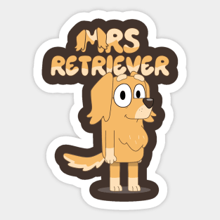 Mrs Retriever kindy teacher Sticker